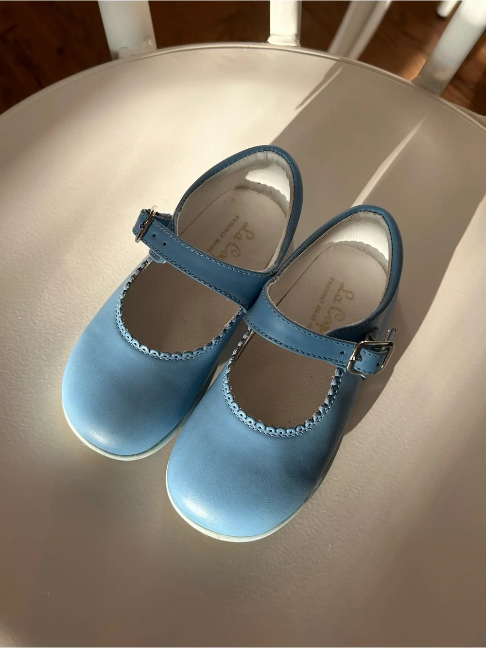 La Coqueta Blue Mary Jane Kids Shoes 25